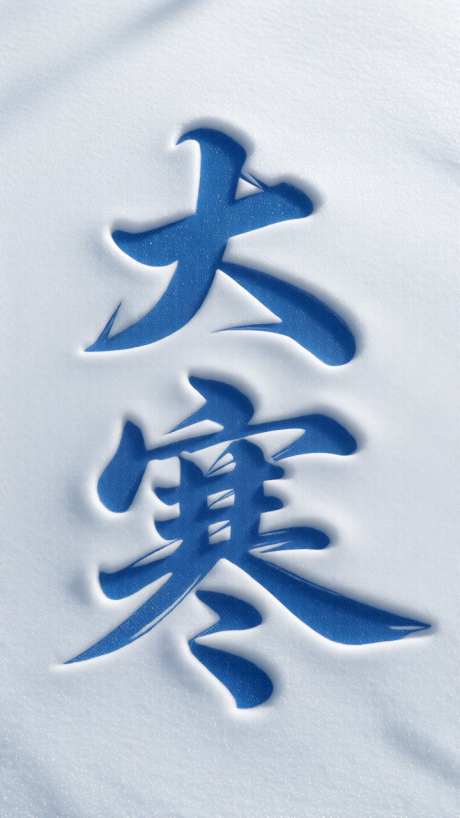 大寒节气海报背景_AI图片下载_采样_720X1280像素-冬季,简约,雪地-作品编号:2025112914114785-志,设˰网