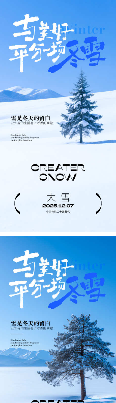 大雪节气海报_源文件下载_AI格式_900X3634像素-简约,雪地,大雪-作品编号:2025113011562640-志˓设·网