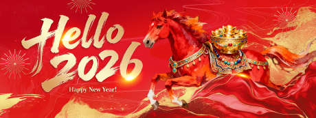 2026新年展板_源文件下载_PSD格式_2262X851像素-福星高照,新年,金马-作品编号:2025120309227942-志ˇ设·网