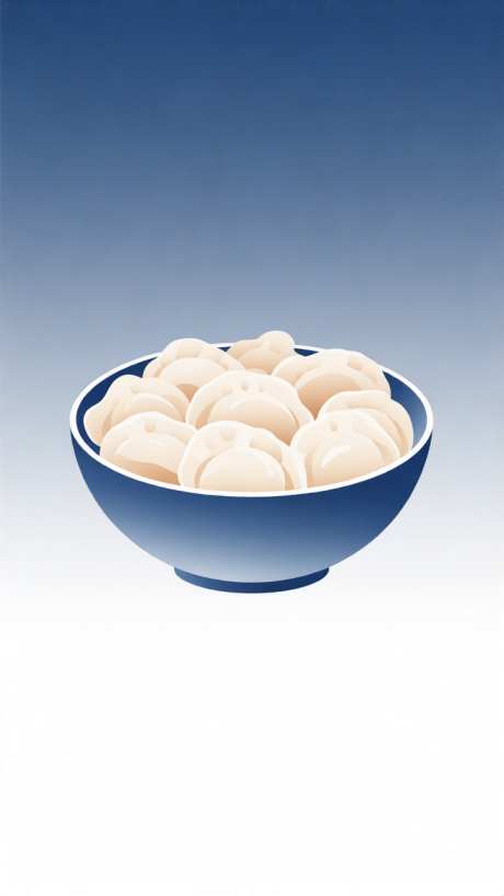 一碗饺子插画_AI图片下载_采样_720X1280像素-冬至,简约,插画-作品编号:2025120408259832-志˙设˯网