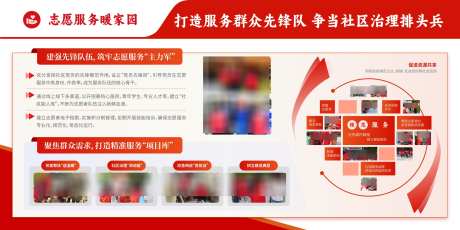 社区服务展板
