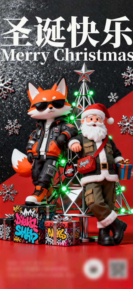 圣诞节海报_源文件下载_PSD格式_1125X2436像素-圣诞老人,平安夜,圣诞节-作品编号:2025120511555271-志′设.网