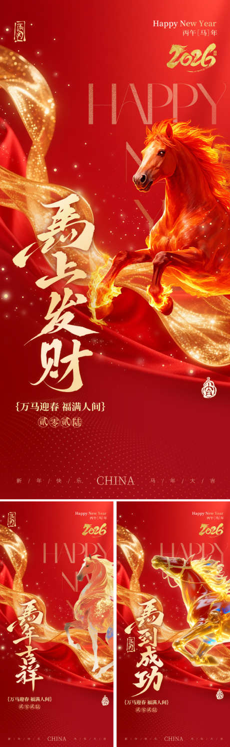 2026马年丙午年海报_源文件下载_PSD格式_800X2595像素-唯美,金色,金箔-作品编号:2025120611236055-志ˌ设˱网
