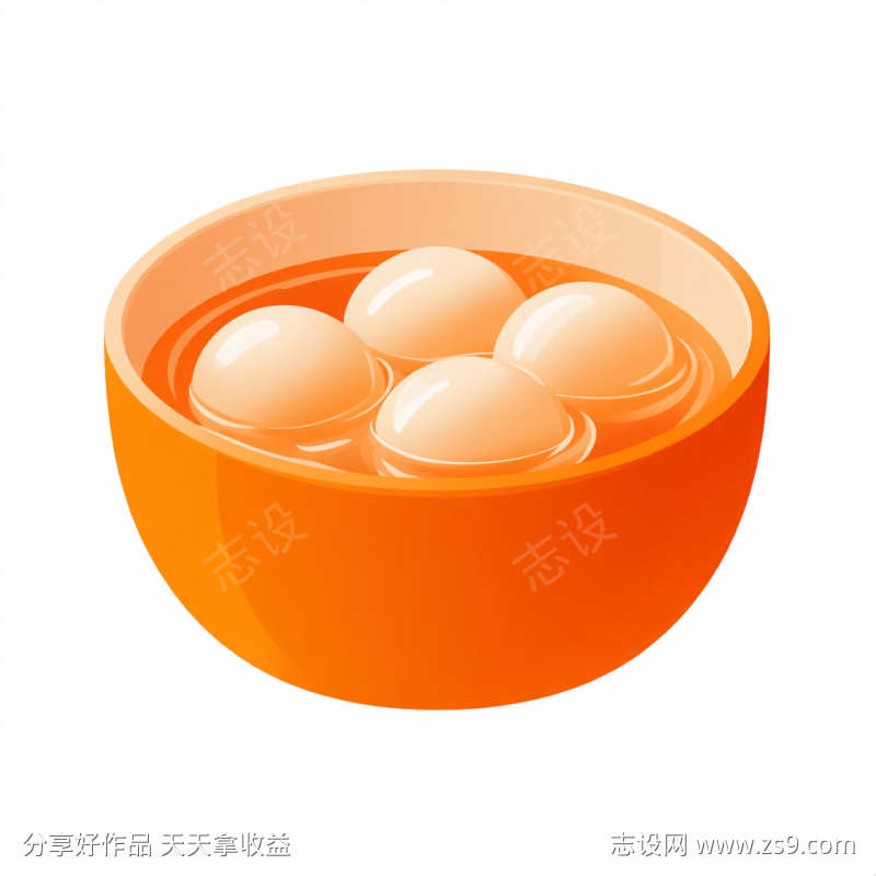 一碗汤圆冬至元素