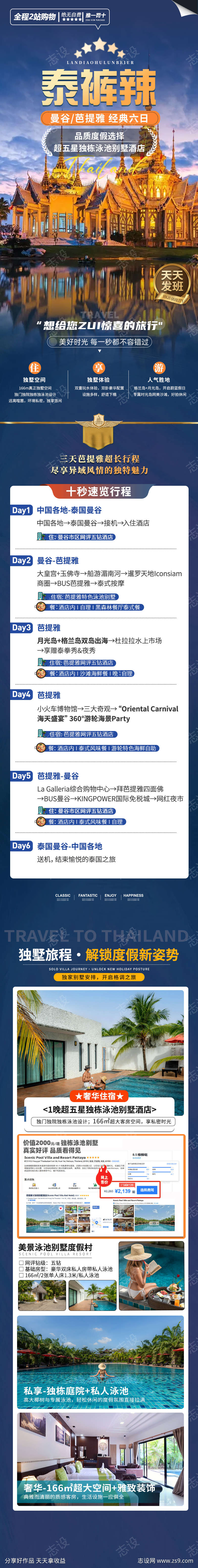 泰裤啦旅游海报