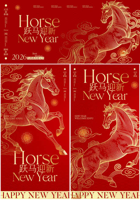 元旦系列海报