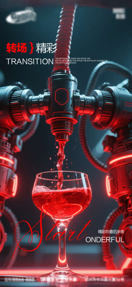 酒吧日常活动宣传创意海报