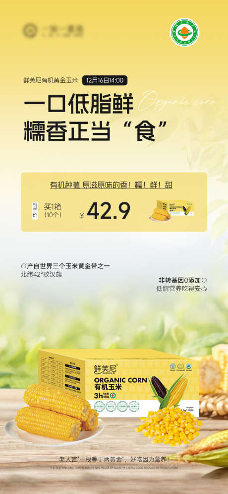 玉米产品海报