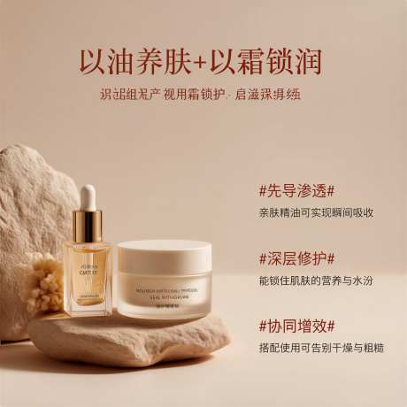 品牌护肤品宣传图