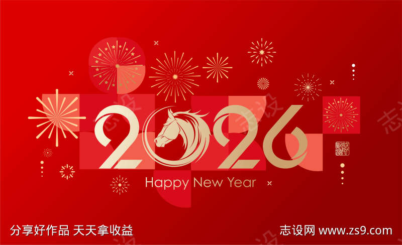 2026年马年背景