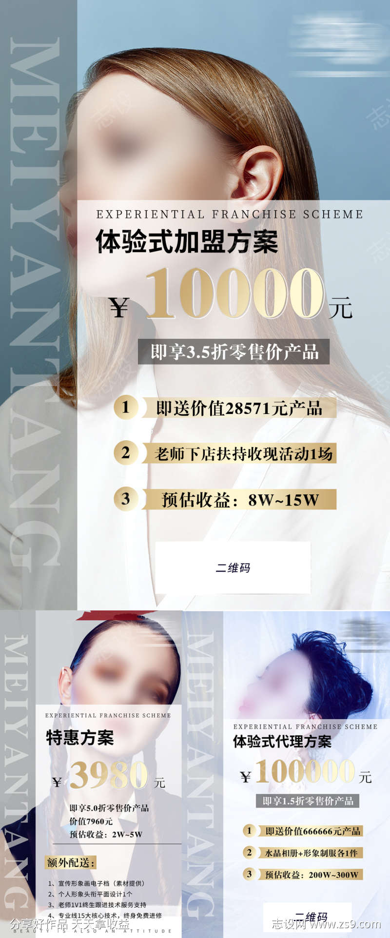 医美美业招商加盟活动海报