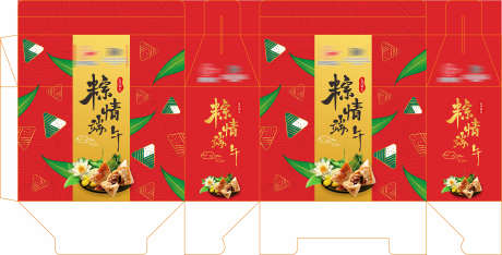 粽子包装展开图_源文件下载_CDR格式_2419X1231像素-插画,包装,端午节-作品编号:2026051217223689-志ʹ֣֤֚֫֗ׄ设˙网
