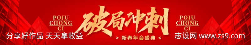 业绩大会红金展板