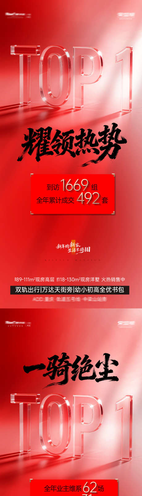 地产TOP1系列海报