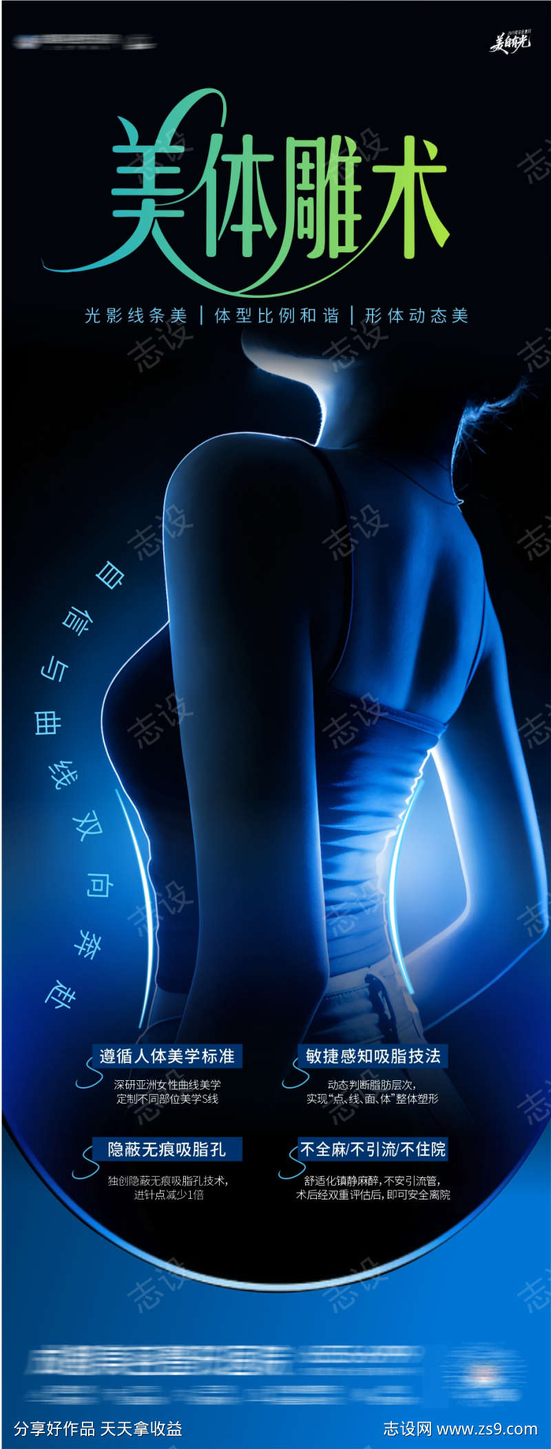 医美体雕瘦身海报