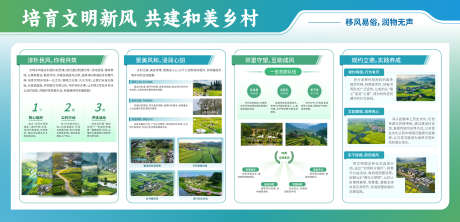 培育文明新风共建和美乡村展板宣传栏_源文件下载_AI格式_2600X1256像素-展板,培育,文明-作品编号:2026010713535853-志˜设ˉ网