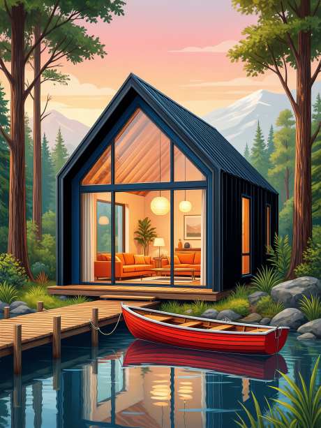 色彩明快的现代插画设计_AI图片下载_采样_3072X4096像素-小屋,度假,插画-作品编号:2026010810191368-志ˈ̹设ʹ֣֤֚֫֗ׄ网