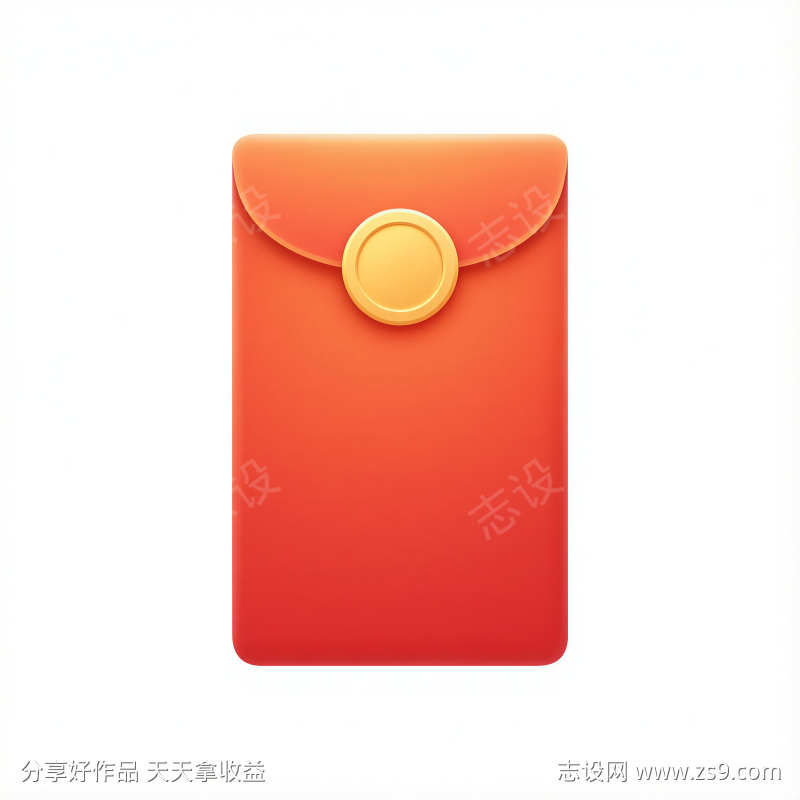 春节红包插画元素