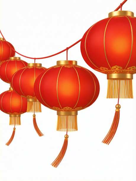 春节灯笼插画元素_AI图片下载_采样_3072X4096像素-元素,插画,马年-作品编号:2026010813505643-志ˇ设.网