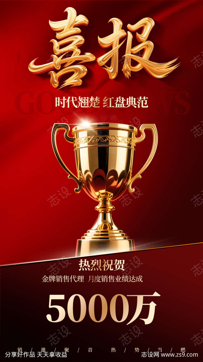 喜报战报海报
