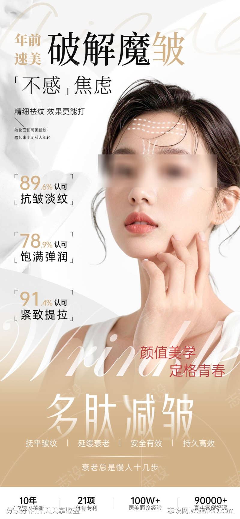 医美面部除皱项目推广图