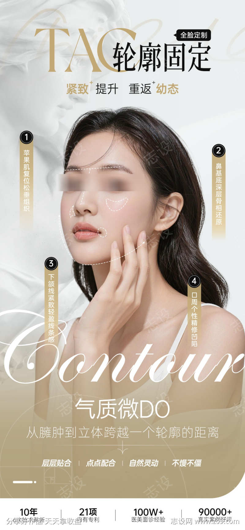 医美轮廓固定项目推广图