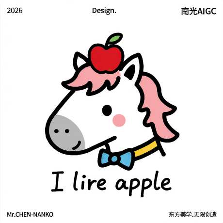 手绘简笔涂鸦风格可爱小马头_AI图片下载_euler采样_4096X4096像素-小马头,手绘,简笔-作品编号:2026011208548633-志˯设ˆ网