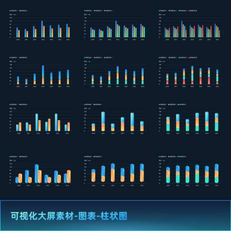 可视化大屏素材图表柱状图_源文件下载_FIGMA格式_900X900像素-数据图表,柱状图,图表-作品编号:2026011213162028-志ˈ̹设ˉ网