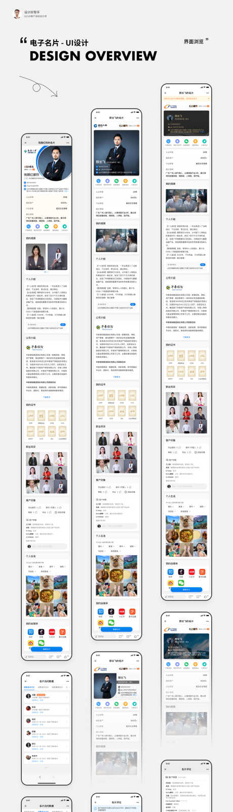电子名片ui设计_源文件下载_PSD格式_1500X12700像素-app,数字名片,简约-作品编号:2026011202242106-志ˈ̹设.网