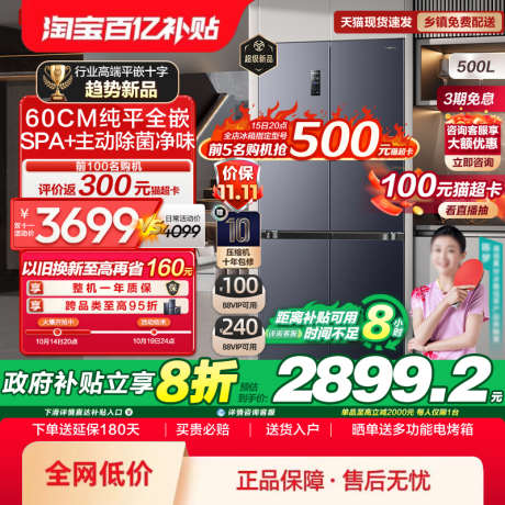 电商冰箱主图_源文件下载_PSD格式_800X800像素-品牌,海报,代言-作品编号:2026011914285126-志·设.网