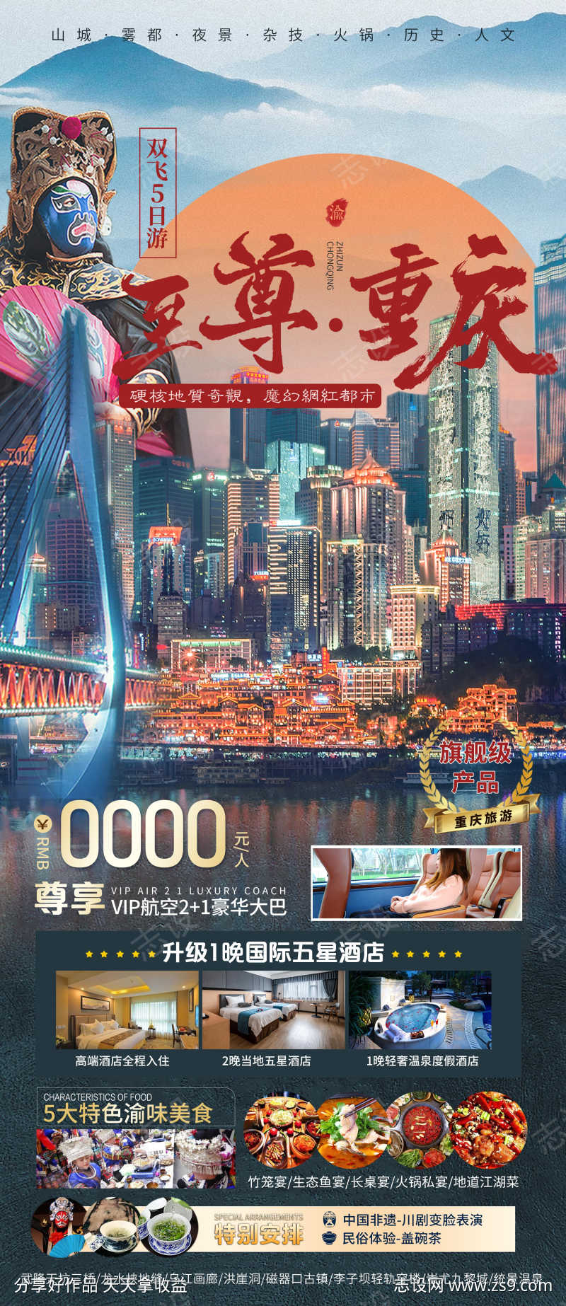 至尊重庆旅游海报