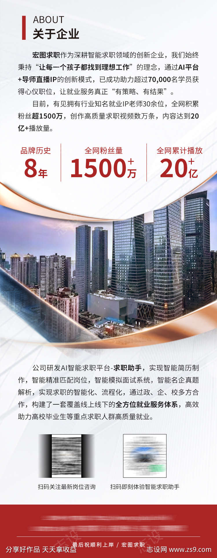 企业介绍长图海报