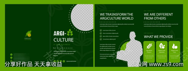 农业英文DM单页