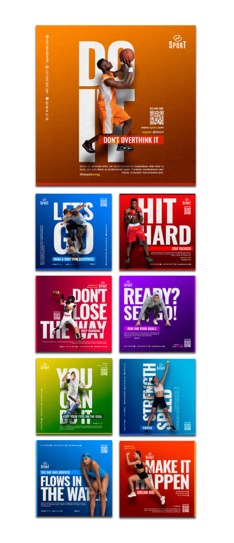 健身体育运动训练海报