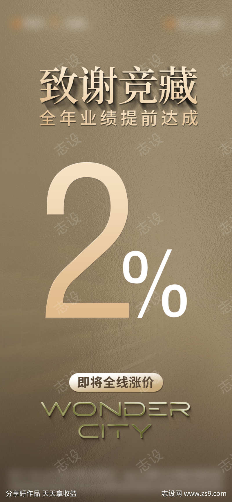 地产涨价海报