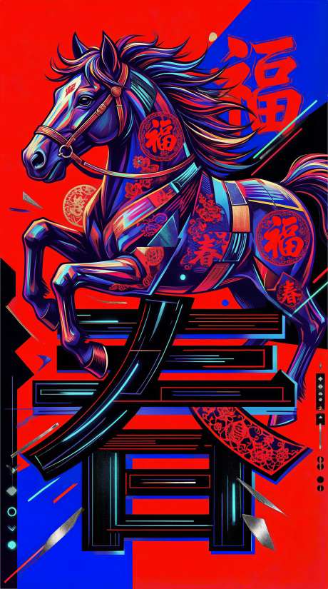 国潮流行趋势个性设计壁纸海报背景图