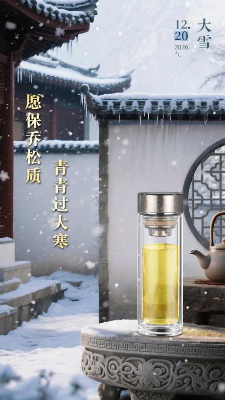 电商海报大寒节气海报