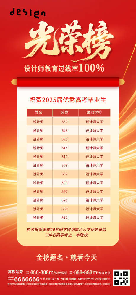 喜庆高考光荣榜荣誉金榜题名喜报海报_源文件下载_PSD格式_1242X2688像素-喜庆,高考,光荣榜-作品编号:2026020501687242-志˰设˜网