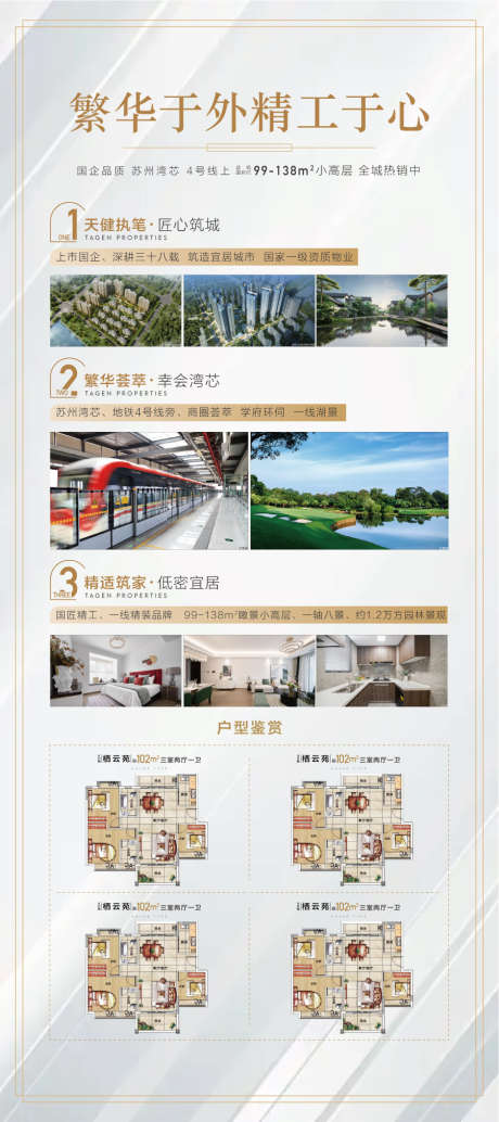 繁华于外精工于心周边配套易拉宝