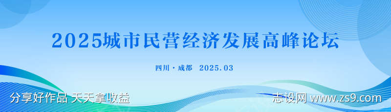 蓝色曲线简约经济发展论坛