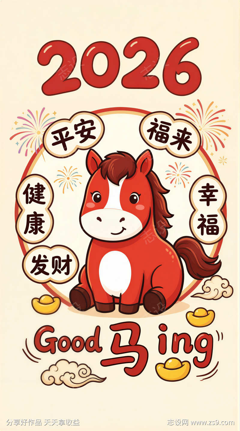 马年壁纸海报