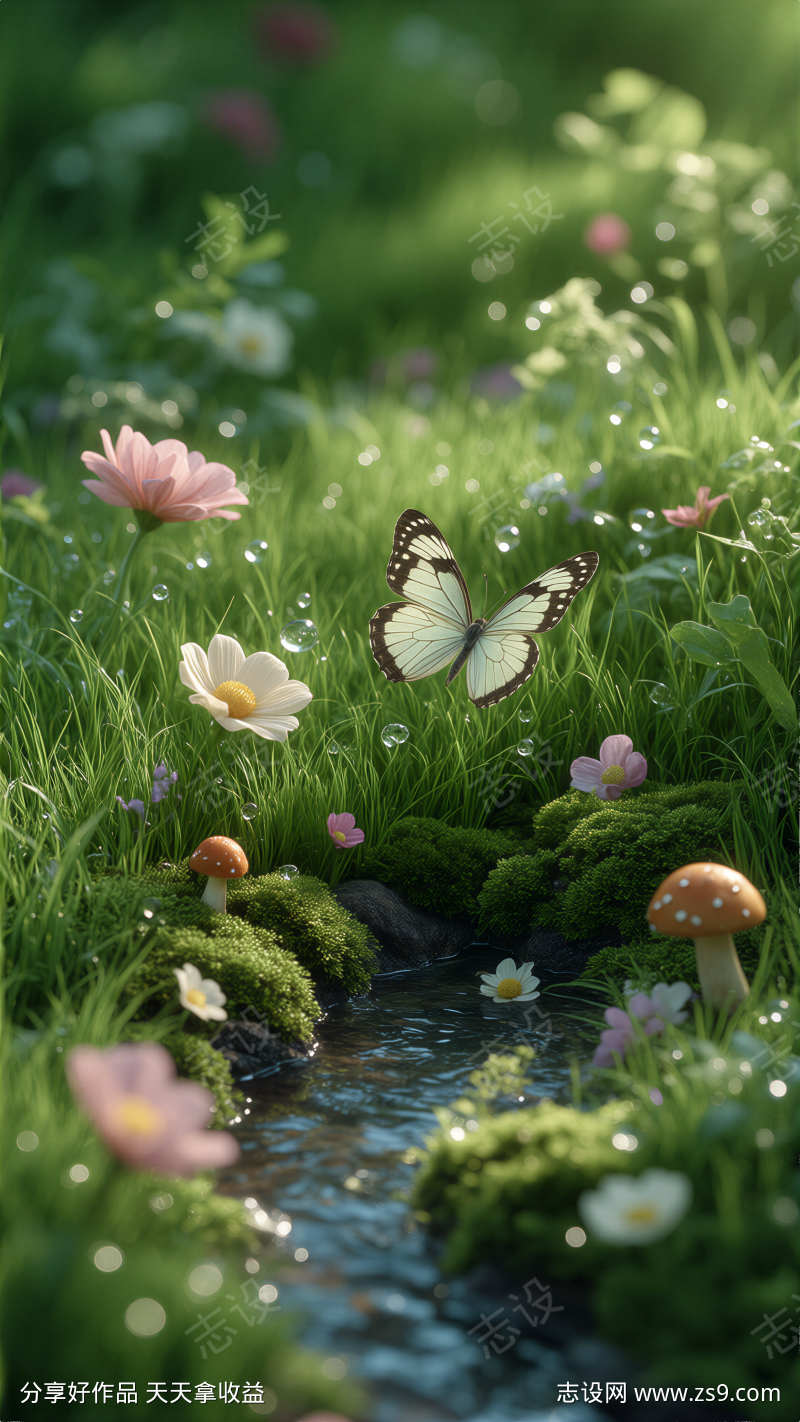 惊蛰微景观场景