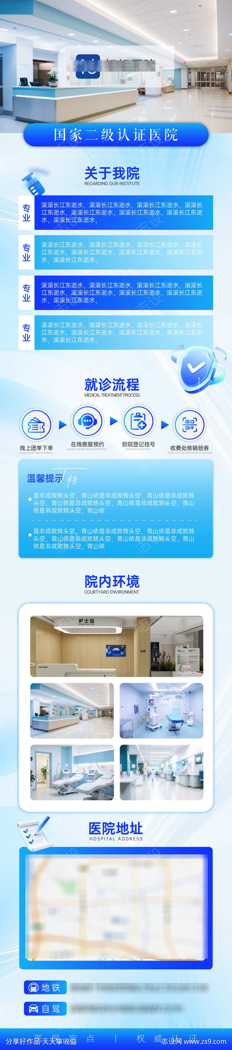 医院简约详情页
