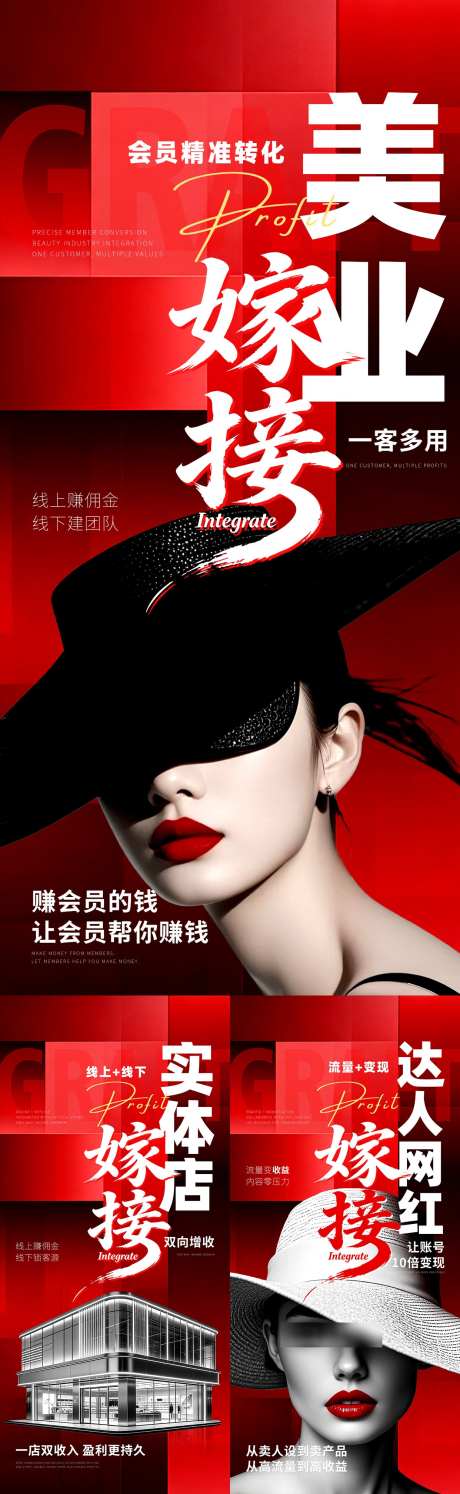 美业医美房地产招商营销海报