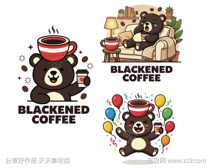 小熊咖啡视觉设计