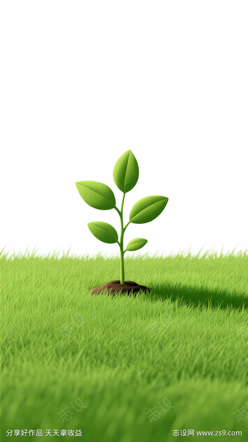 插画风格植树节元素