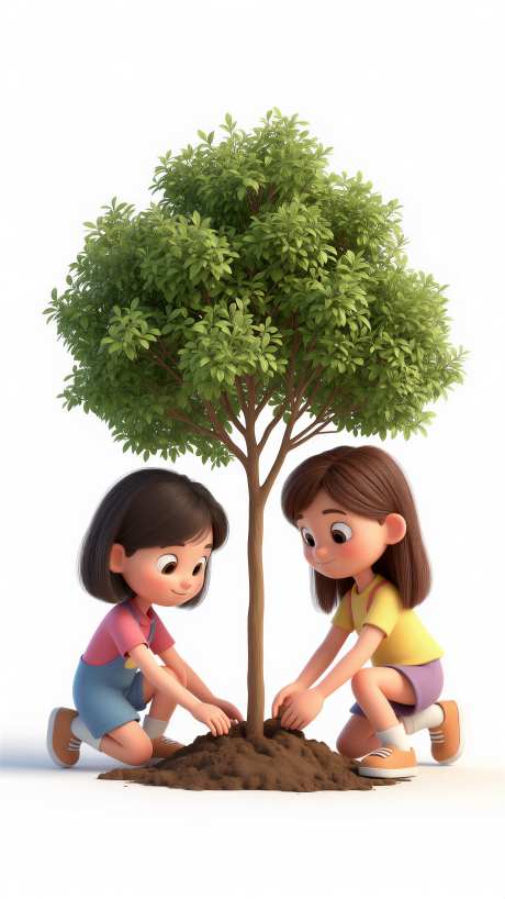 插画风格植树节元素_AI图片下载_采样_2304X4096像素-草地,插画风格,植树节-作品编号:2026030909012747-志˒设′网