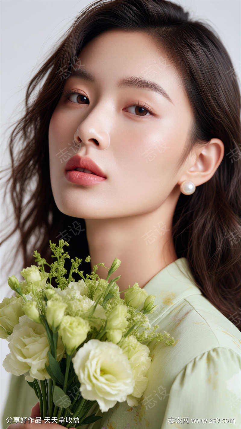 医美春日模特摄影图