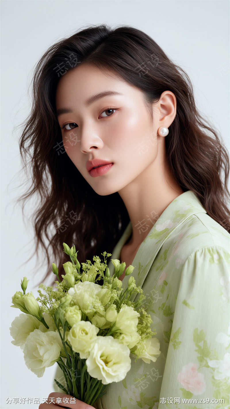 医美春日模特摄影图