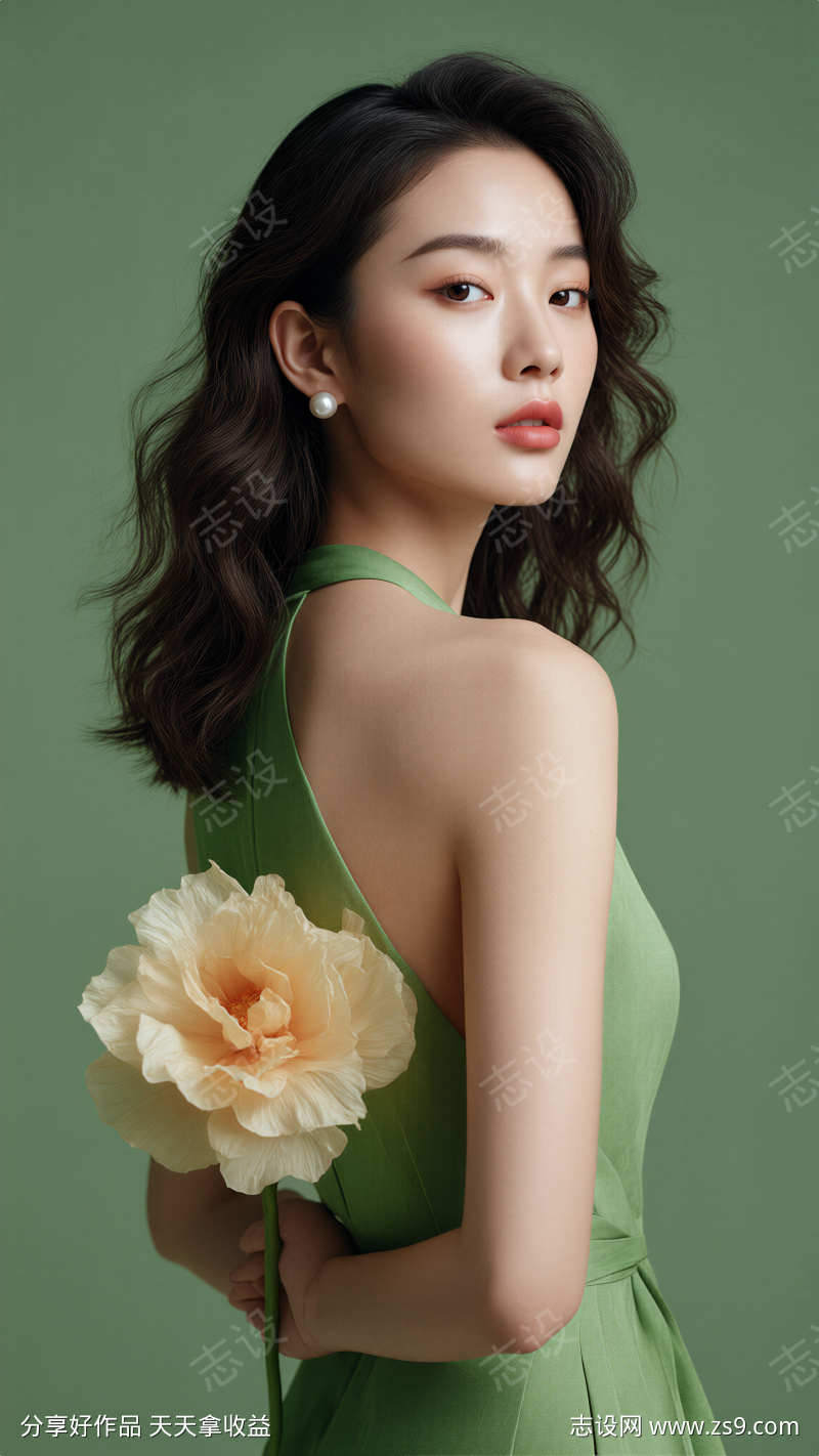 医美春日模特摄影图